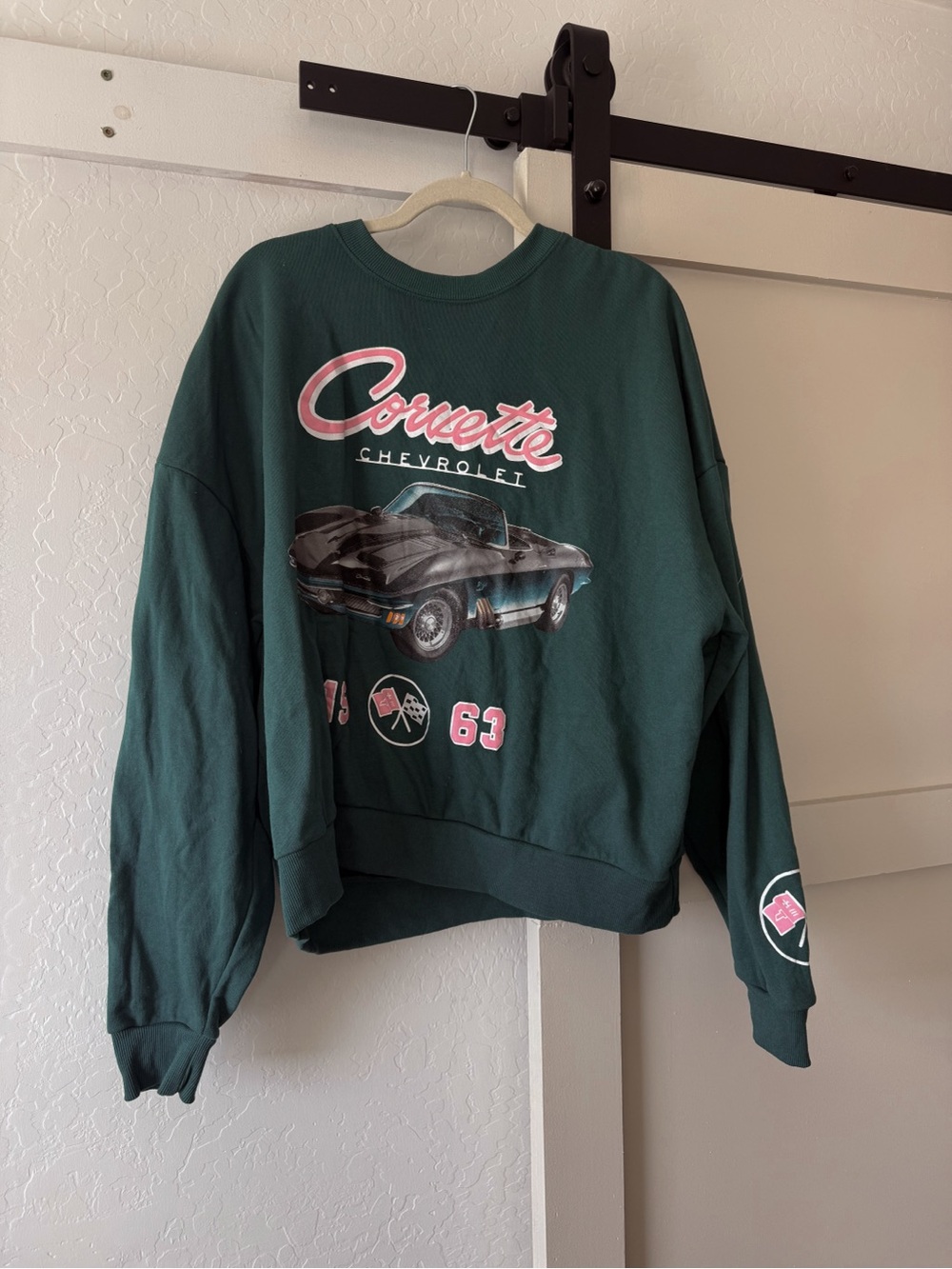 Corvette Chevrolet Dark Green Crewneck Sweatshirt